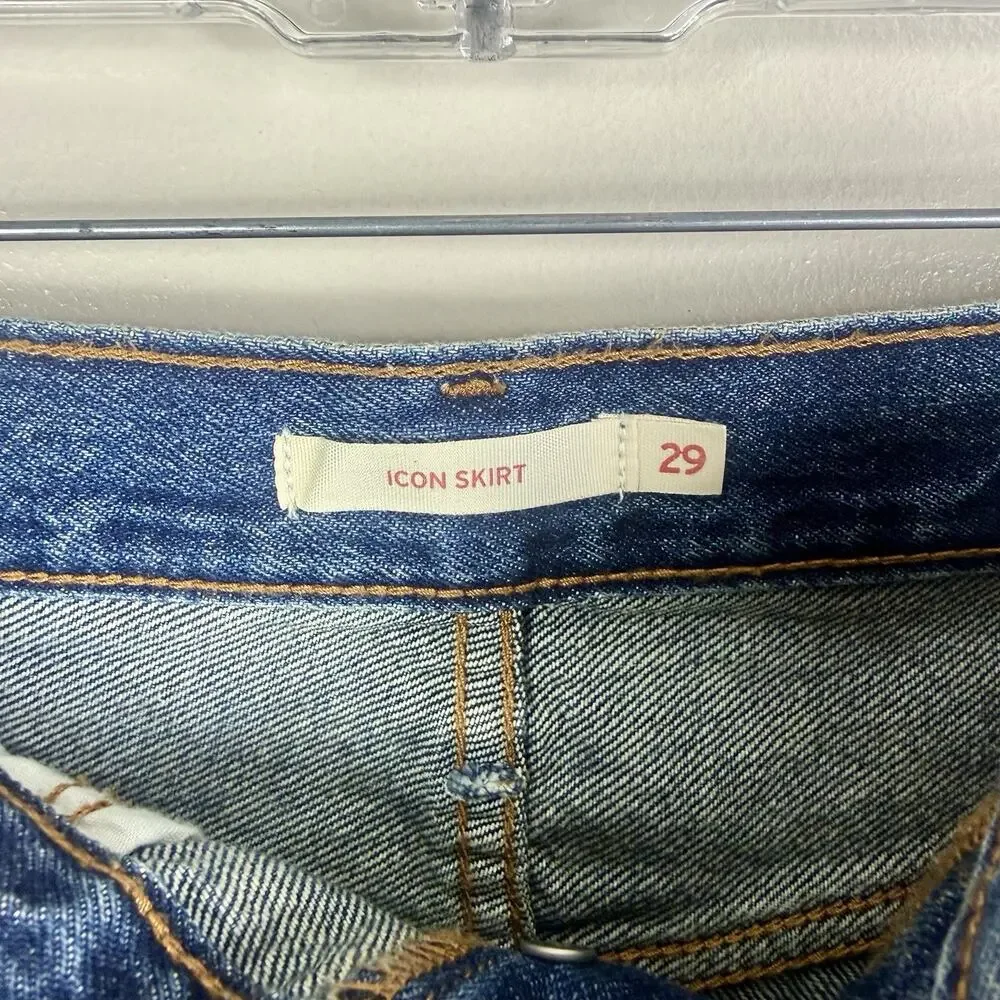 Levi's Icon Skirt Mini Skirt Size 29 - Picture 7 of 7